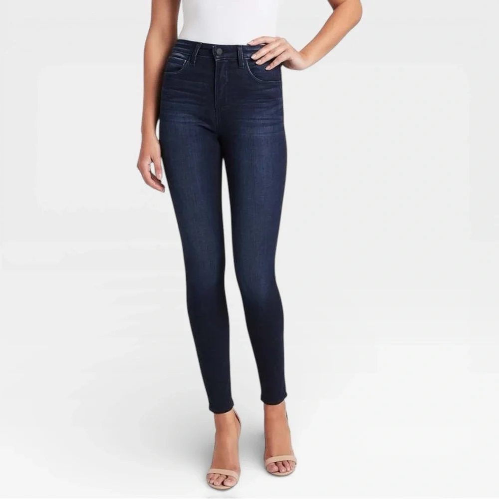 L’AGENCE MARGUERITE SKINNY HIGH RISE MARINO BLUE DENIM JEANS SZ 29 - Picture 6 of 10